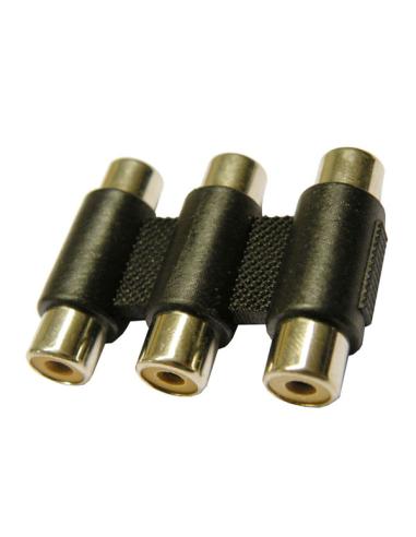 ADAPTATEUR 3 x RCA FEMME - 3 x RCA FEMELLE