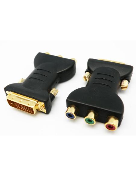 ADAPTATEUR DVI MÂLE - RGB (3RCA) FEMELLE