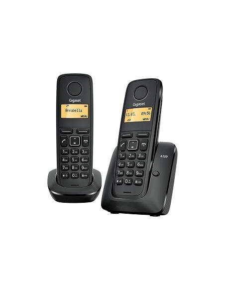 SIEMENS GIGASET A120 DUO SCHWARZES TELEFON