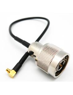 CONNEXION LMR100 N MASCLE - MMCX R/P MACHO 0,2m
