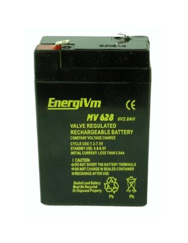 BATERIA DE CHUMBO 6V 2.8A 66x34x100mm 0.59Kg