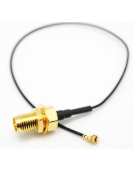 SMA R/P CONNEXION FÉMININE - IPEX (U.FL-MHF-AMC) 0,2 m