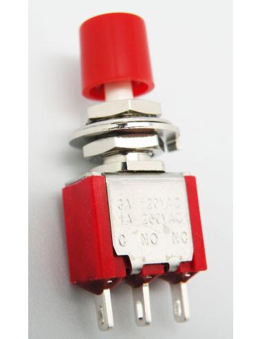 PULSADOR MINI 3P ON-MOMENTANEO 250V 1A
