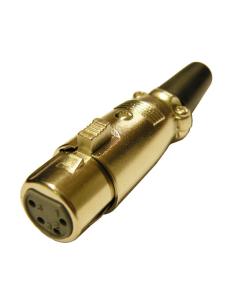 CONNECTOR XLR 4P FEMELLA AEREO