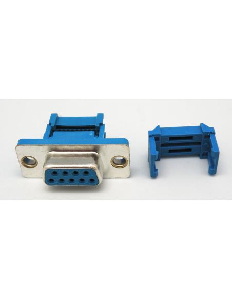 CONECTOR SUB-D DE9F PARA CABLE PLANO