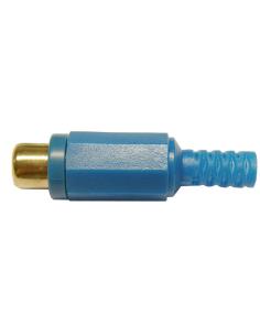 CONECTOR RCA FÊMEA AZUL