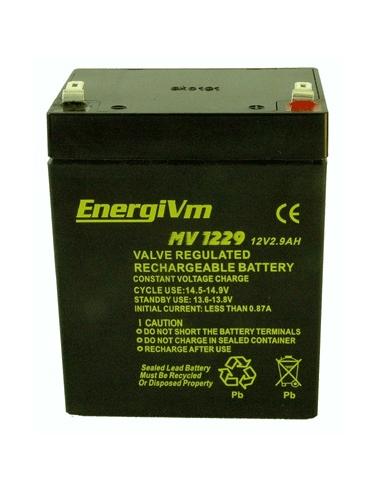 BATERIA DE PLOMO 12V 2,9A 79x56x100mm 1,05Kg
