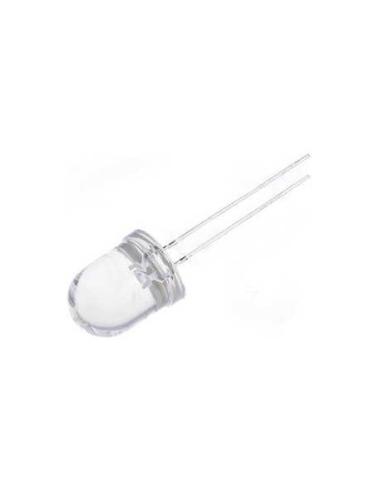 LED 10mm BLANCO ALTA LUMINOSIDAD 3,2-4,0vdc 20mA