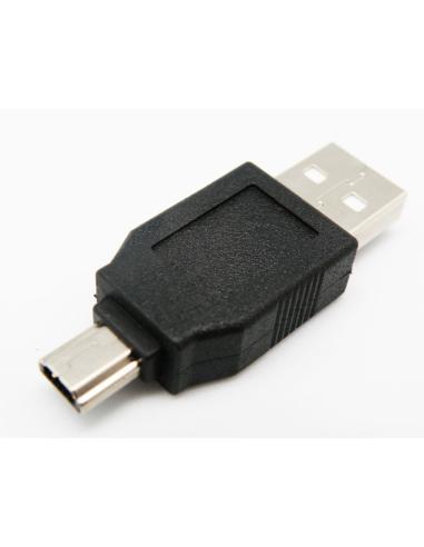 ADAPTADOR USB A MACHO - 5P MINI USB B MACHO