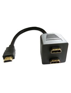 CONEXION HDMI MACHO A 2 HDMI HEMBRAS 0,35m