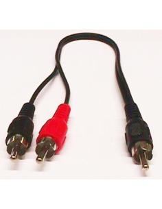 CONEXION 1 RCA MACHO - 2 x RCA MACHO 0,3m 0683