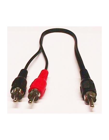 CONEXION 1 RCA MACHO - 2 x RCA MACHO 0,3m 0683
