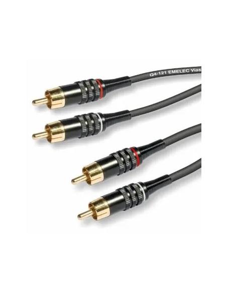 CONEXION 2 x RCA MACHO - 2 x RCA MACHO 1,5m