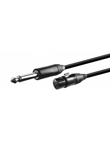 CONEXION JACK 6,3 MONO - XLR 3P HEMBRA 1m