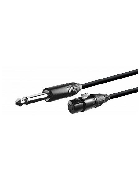 CONEXION JACK 6,3 MONO - XLR 3P HEMBRA 1m