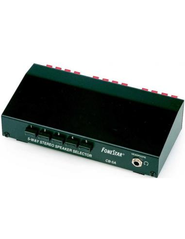 CONMUTADOR SELECTOR ALTAVOCES 5 VIAS ESTEREO CB-5A