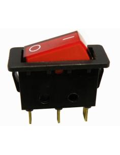 INTERRUPTOR LUMINOSO 3P. ON-OFF 250V 10A ROJO