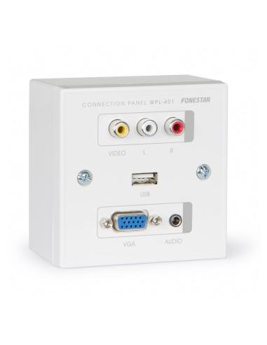 PANEL DE CONEXION VGA, USB y A/V WPL-401