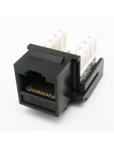 BASE RJ45 CAT.6 NEGRA KEYSTONE