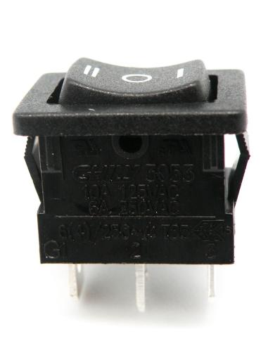 3P SPDT (ON)-OFF-(ON) 250V 6A BOTÃO DE PRESSÃO