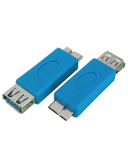 ADAPTADOR USB 3.0 A HEMBRA a MICRO USB 3.0 MACHO