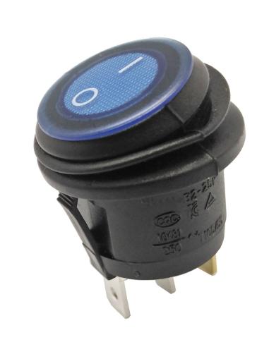 INTERRUPTOR REDONDO ESTANCO 3P 250V 6,5A AZUL