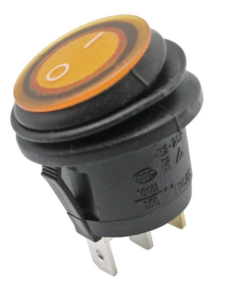 INTERRUPTOR REDONDO ESTANCO 3P 250V 6,5A AMARILLO