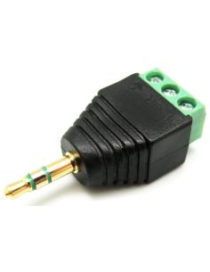 CONNECTOR JACK ESTEREO 3,5mm MASCLE AMB TORNILLOS