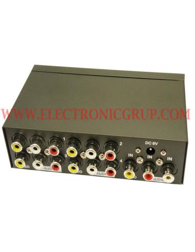 VERTEILER 1 VIDEOEINGANG / 4 RCA-VIDEOAUSGÄNGE