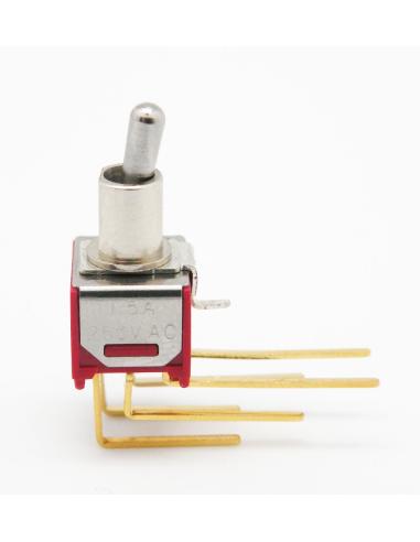 MINI INTERRUPTEUR C.I INCLINÉ 6P DPDT ON-ON
