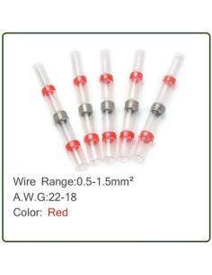 EMPALME RETRACTIL CON ESTAÑO 0,5-1,0mm² ROJO