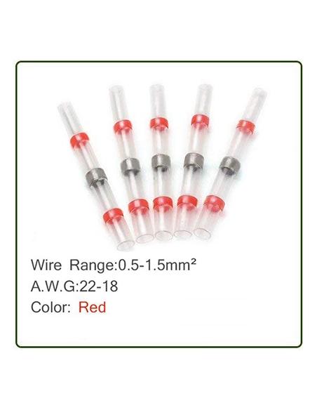 ÉPISSAGE RÉTRACTABLE AVEC ÉTAIN 0,5-1,0 MM² ROUGE