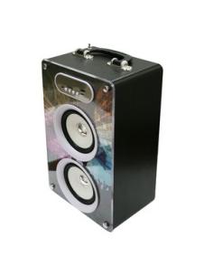 ALTAVOZ PORTATIL RETRO BT + LEDS 38.601/2