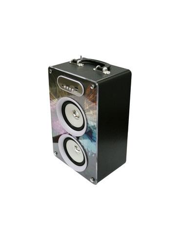 ALTAVOZ PORTATIL RETRO BT + LEDS 38.601/2