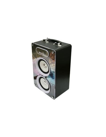 ALTAVOZ PORTATIL RETRO BT + LEDS 38.601/2