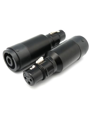 SPEAKON 4P WEIBCHEN-XLR 3P-WEIBCHEN ADAPTER