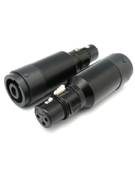 SPEAKON 4P WEIBCHEN-XLR 3P-WEIBCHEN ADAPTER