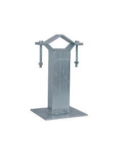 GARRA 4 TIRAFONDOS REFORZADA Ø50/76mm 20cm