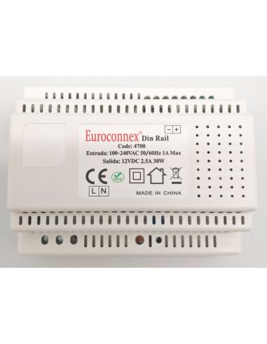 FUENTE ALIMENTACION CARRIL DIN 12V 2,5A 30W
