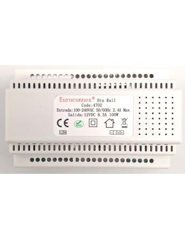 FUENTE ALIMENTACION CARRIL DIN 12V 8,3A 100W