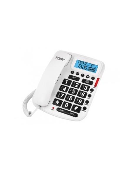 SUJET DU TÉLÉPHONE À GROS TOUCHES 2013 BLANC