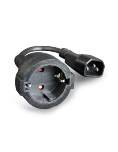 SCHUKO FEMELLE VERS CÂBLE ADAPTATEUR IEC320-C14 15 CM