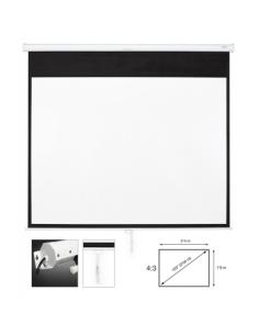 PANTALLA PROYECTOR MANUAL 2,4x1,8m PPMA-43120-BA