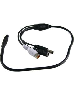 MICROFONO CAMARA CCTV C/RCA DC6V-12V MIC01