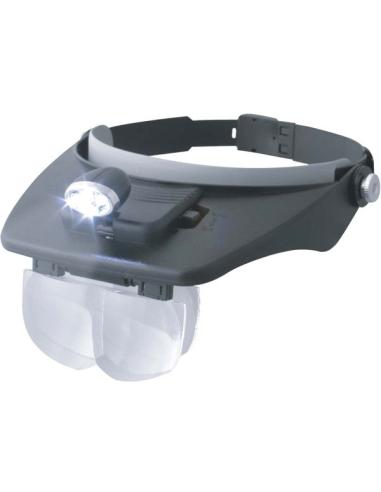 LUPA CABEZA CON LED 1,2-1,8-2,5-3x AUMENTOS 19302