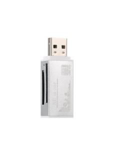 MINI LECTOR DE TARJETAS USB 2.0 MS-TF-SD-M2