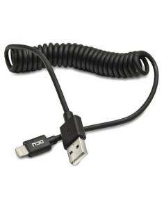 CONEXION APPLE LIGHTNING RIZADO 1,5 m NEGRO