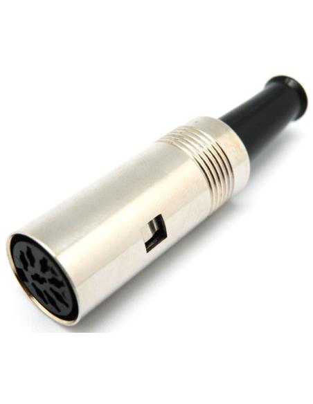 CONECTOR DIN FÊMEA DE ANTENA 8P METÁLICO