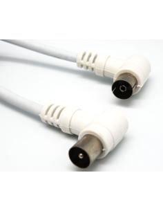 CONEXION ANTENA TV MACHO-HEMBRA ACODADA 1,5m BL
