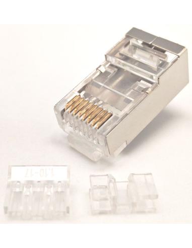 RJ45 FTP CAT.6A 8P8C STECKER + FÜHRUNGEN